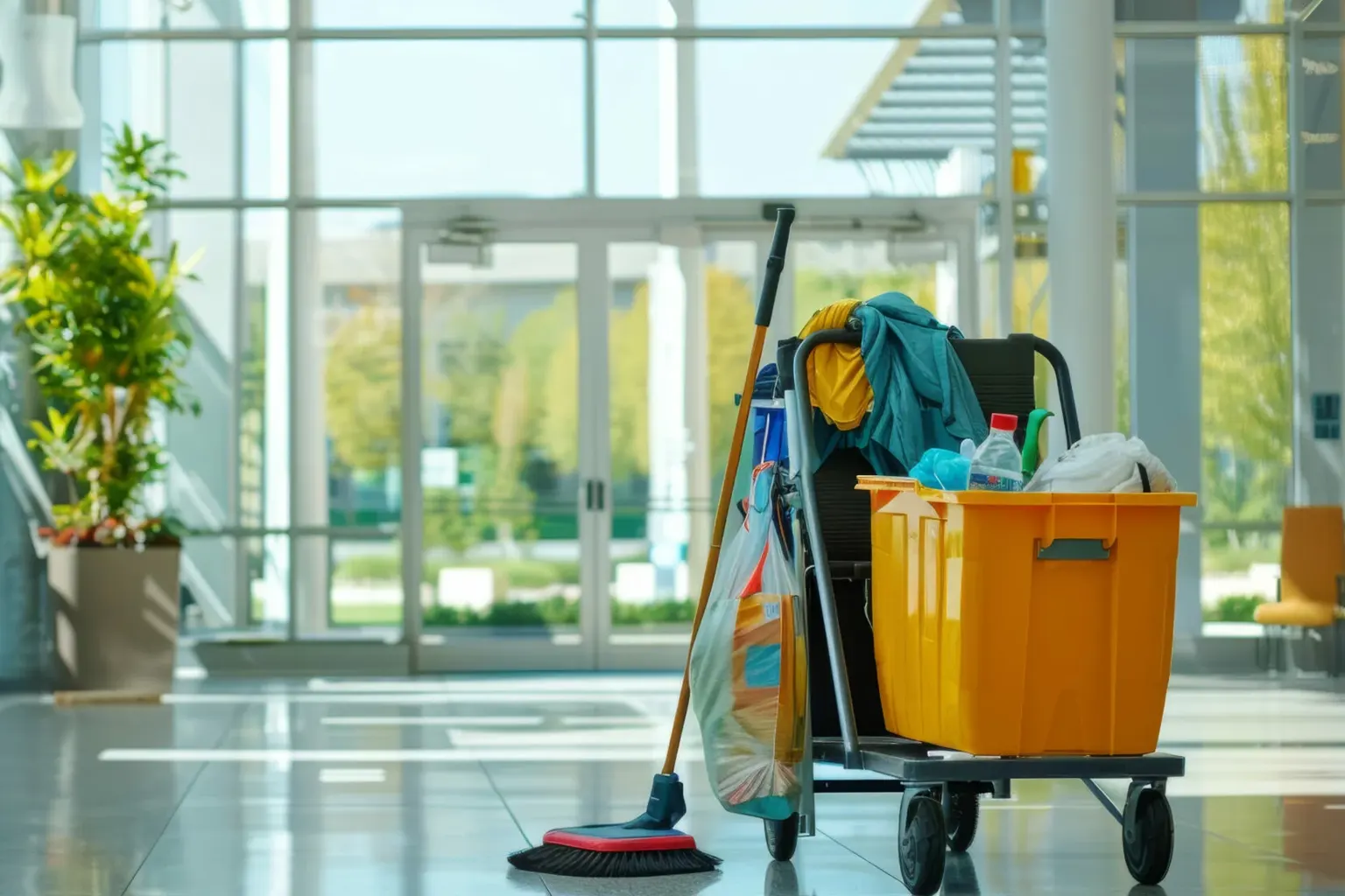 Commerciële schoonmaak en dieptereiniging in een professionele werkomgeving